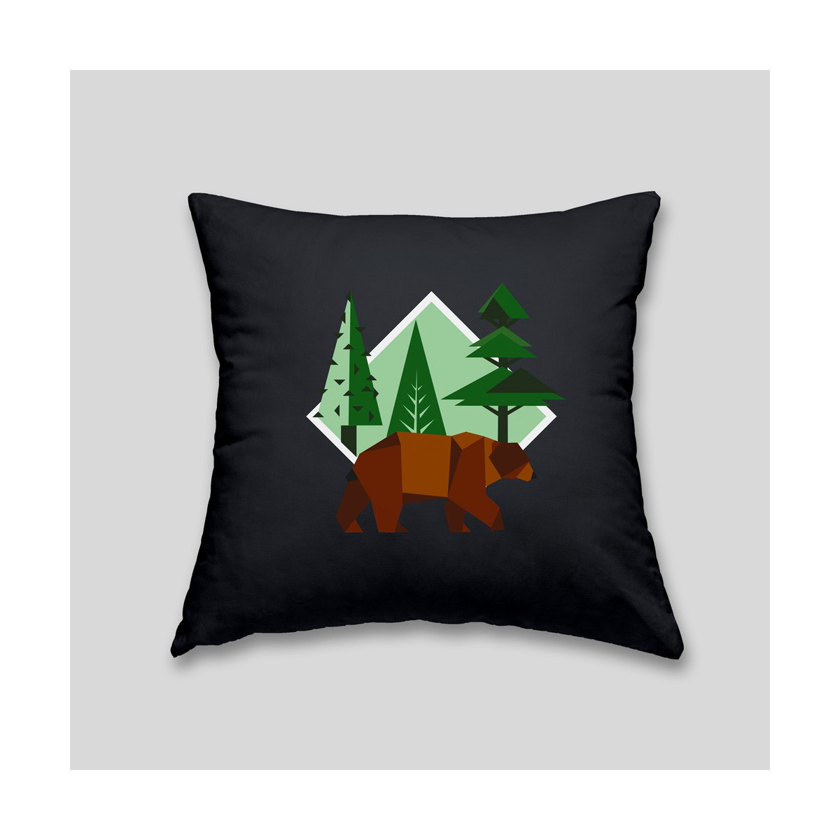 Brown bear cushion