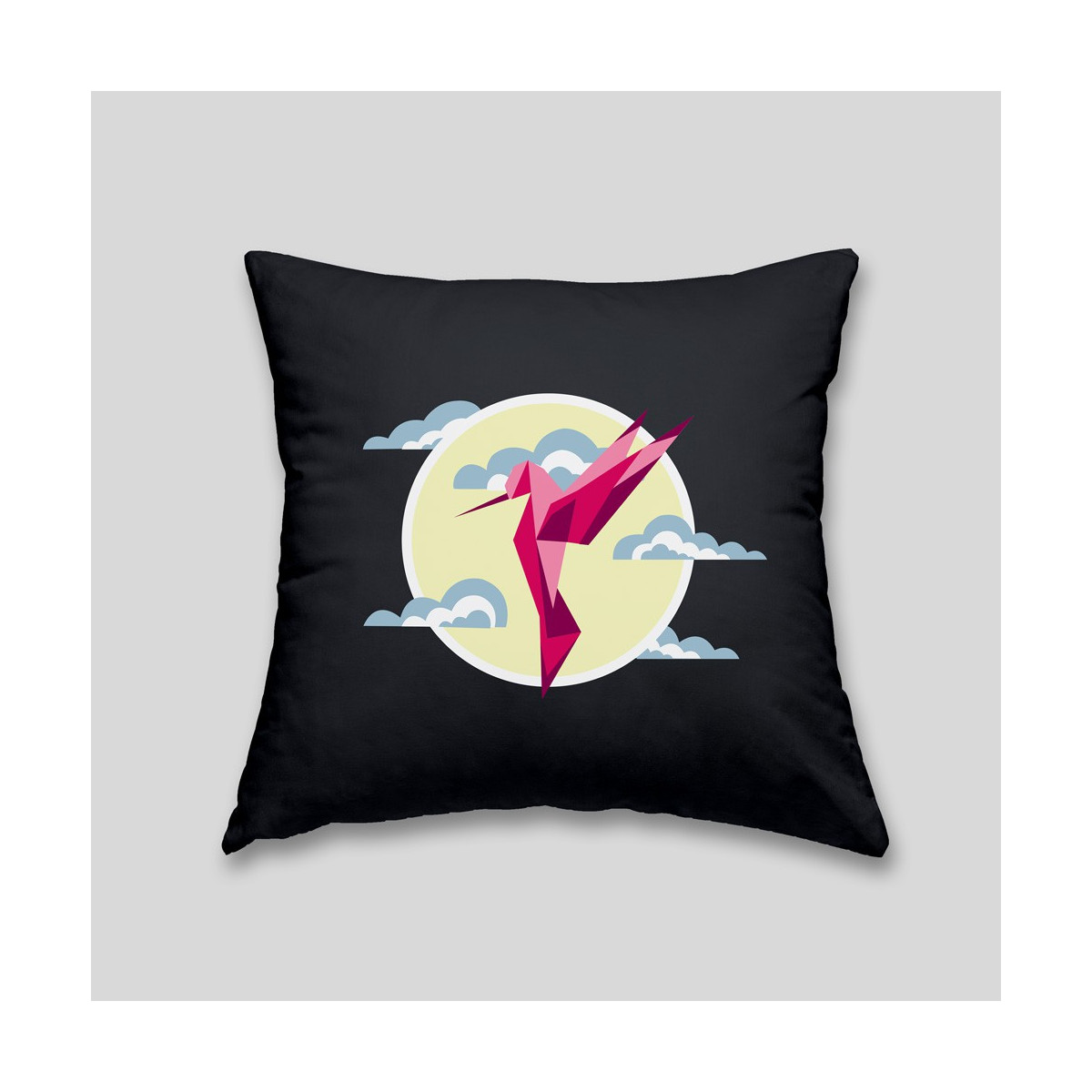 Hummingbird cushion